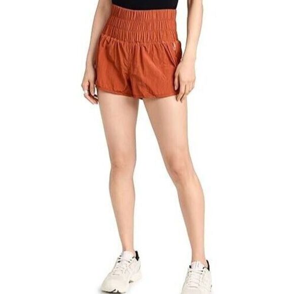 Free People Movement OB1128291 Women's Sz S Red Earth/Rust The Way Home Shorts - Picture 10 of 11
